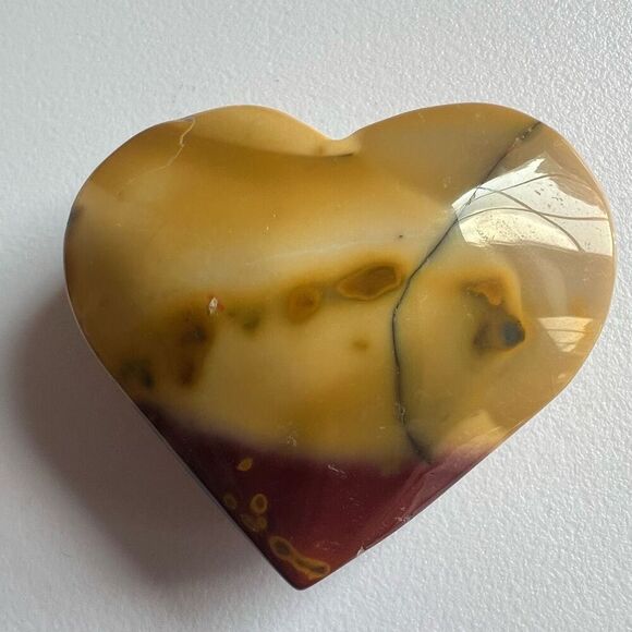 Mookaite Jasper Crystal Heart (#9) - Picture 5 of 9